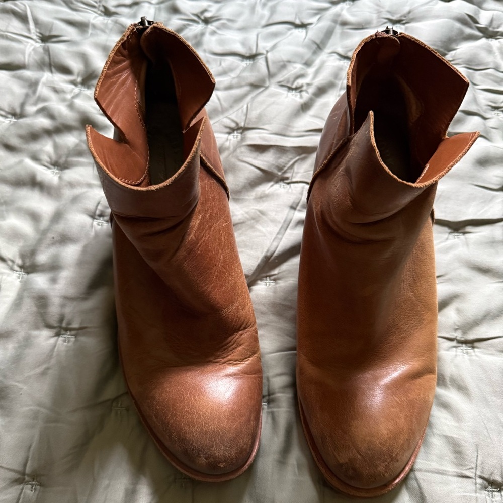 Kork-Ease Chandra Brown Leather Booties